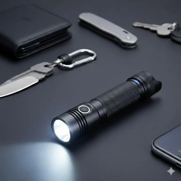 The overall best edc rechargeable flashlight of the year, highlighting its performance and build quality.