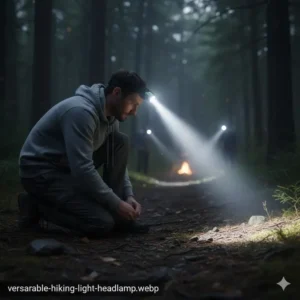 A versatile model that easily converts from a handheld light to a headlamp, ideal for hands-free tasks while hiking.