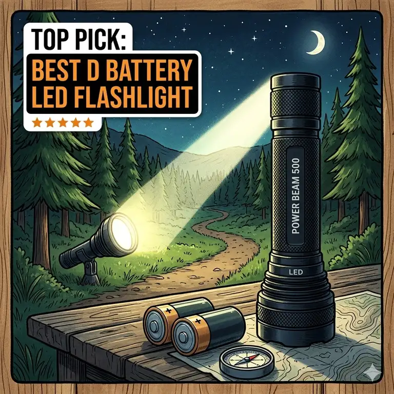 5 Best D Battery LED Flashlight Options for 2026: Rugged Power Reviewed
