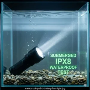 A reliable best d battery led flashlight stored in a home emergency survival kit for power outages.